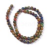 Synthetic Gold Clinquant Stone Beads Strands G-E551-A06-2