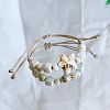 Starfish Ceramic Beads Braided Bead Bracelets FS-WGF5392-01-1