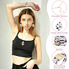 Leopard Teardrop PU Leather Pendant Necklaces & Bracelets & Dangle Earrings Sets SJEW-WH0007-07A-4