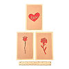 3 Sets Kraft Paper Greeting Cards AJEW-FS0001-27C-5