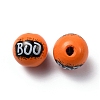 Halloween Printed Natural Wood Beads WOOD-TAC0018-03-1