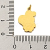 Christmas Theme Ion Plating(IP) 304 Stainless Steel Pendants STAS-O005-01H-G-3