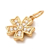 304 Stainless Steel Micro Pave Clear Cubic Zirconia Charms LS-CU-CBAB6EC-24G-2
