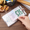 3-Ring 4 Inch PVC Mini Binder Savings Challenge DIY-WH0430-204B-4
