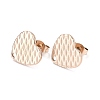 Ion Plating(IP) 304 Stainless Steel Stud Earring Findings STAS-I183-04B-RG-2