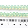 Baking Painted Transparent Glass Beads Strands DGLA-A034-J6MM-D02-4