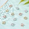 SUPERFINDINGS 12Pcs 2 Style Brass Micro Pave Cubic Zirconia Pendants KK-FH0002-82-4