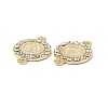 Religion Alloy Crystal Rhinestone Connector Charms FIND-A024-15G-3