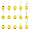 Cute Water Mink Mini Fur Chicken Pendant Bag Keychain KEYC-WH0018-77-1