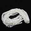 Electroplate Glass Beads Strands EGLA-D018-8x8mm-M3-3