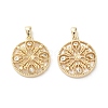 Brass Micro Pave Cubic Zirconia Pendants KK-P260-22G-1