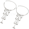 2Pcs Crystal Rhinestone Tennis Ring Bracelet BJEW-CN0001-17C-1
