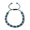 Ethnic Style Natural Gemstone Arrowhead Braided Bracelets for Men RO2322-1-1