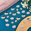 30Pcs 3 Style Alloy Enamel Pendants ENAM-SZ0002-82-3