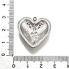 304 Stainless Steel Pendants STAS-M116-08P-3