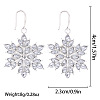 Christmas Alloy Rhinestone Stud Dangle Earrings FS-WG10992-28-1