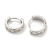 Brass Hoop Earrings EJEW-L211-010A-P-2