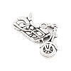 Tibetan Style Zinc Alloy Motorcycle Pendants X-TIBEP-R334-346AS-RS-3