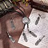 3 Sets 3 Colors Electroplate Zinc Alloy Cord Ends FIND-CA0004-05-4