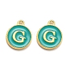 Golden Plated Alloy Enamel Charms LS-ENAM-Q437-15G-1