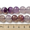 Faceted Natural Agate Beads Strands G-F447-12mm-K01-5