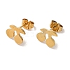 PVD Vacuum Plating 304 Stainless Steel Stud Earrings EJEW-Z040-13G-1