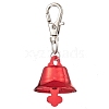 Iron Bell Pendant Decoration HJEW-JM02491-3