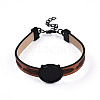 PU Leather Cord Bracelet Making MAK-TAC0002-04EB-04-4