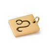 304 Stainless Steel Charms STAS-R001-03G-05-2