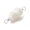 Natural Conch Shell Connector Charms PALLOY-JF02812-01-5