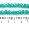 Baking Painted Imitation Jade Glass Round Bead Strands DGLA-XCP0001-23-2