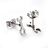 304 Stainless Steel Stud Earrings EJEW-H368-40P-2