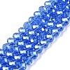 Electroplate Glass Beads Strands EGLA-A044-T8mm-A14-1