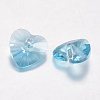 Faceted Glass Rhinestone Charms RGLA-F054-10x10-202-2