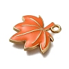 Thanksgiving Day Theme Rack Plating Alloy Enamel Pendants LS-ENAM-S021-05G-F-2