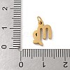 304 Stainless Steel Charms STAS-R001-04G-06-3