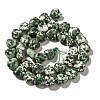 Natural Green Spot Jasper Beads Strands G-R190-10mm-68-3