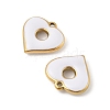 304 Stainless Steel Enamel Pendants STAS-P380-06G-03-2