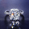 Brass Crystal Rhinestone Finger Rings for Women WGCDF56-03-1