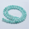 Natural & Dyed White Jade Bead Strands G-P370-02-8mm-2