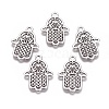 Tibetan Style Filigree Alloy Pendants LS-TIBEP-5262-AS-FF-1