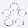 Transparent Spray Painted Acrylic Linking Rings X-TACR-N009-14-2