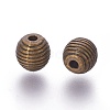 Tibetan Style Alloy Beehive Beads PALLOY-6662-AB-NR-2