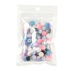 50Pcs 5 Colors Imitation Pearl Acrylic Beads OACR-FS0001-04-6