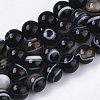 Tibetan Style 1-Eye dZi Beads G-N326-13A-01-1