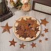 90Pcs 9 Styles Star Rust Iron Big Pendants IFIN-GF0001-12-3