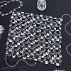 Iron & Clear Acrylic Chest Bikini Body Chains for Sexy Women AJEW-WH0348-730-4