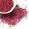 Transparent Baking Paint Glass Seed Beads SEED-A033-06A-01-1