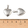 316 Stainless Steel Locket Pendants STAS-K321-12A-P-3