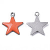 201 Stainless Steel Enamel Charms STAS-N088-14J-2